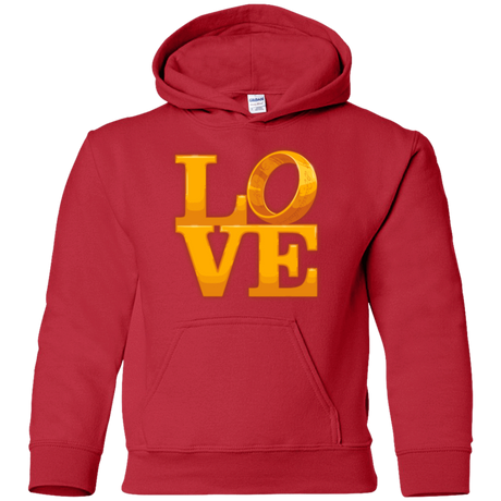 Sweatshirts Red / YS LOVE Lotr Ring Youth Hoodie