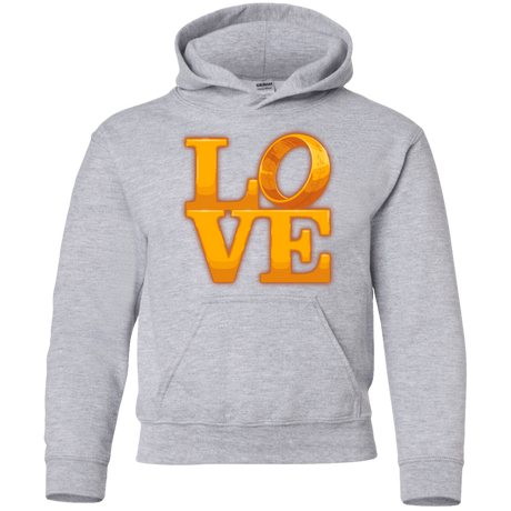 Sweatshirts Sport Grey / YS LOVE Lotr Ring Youth Hoodie
