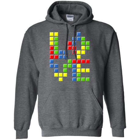 Sweatshirts Dark Heather / S Love Puzzles Pullover Hoodie