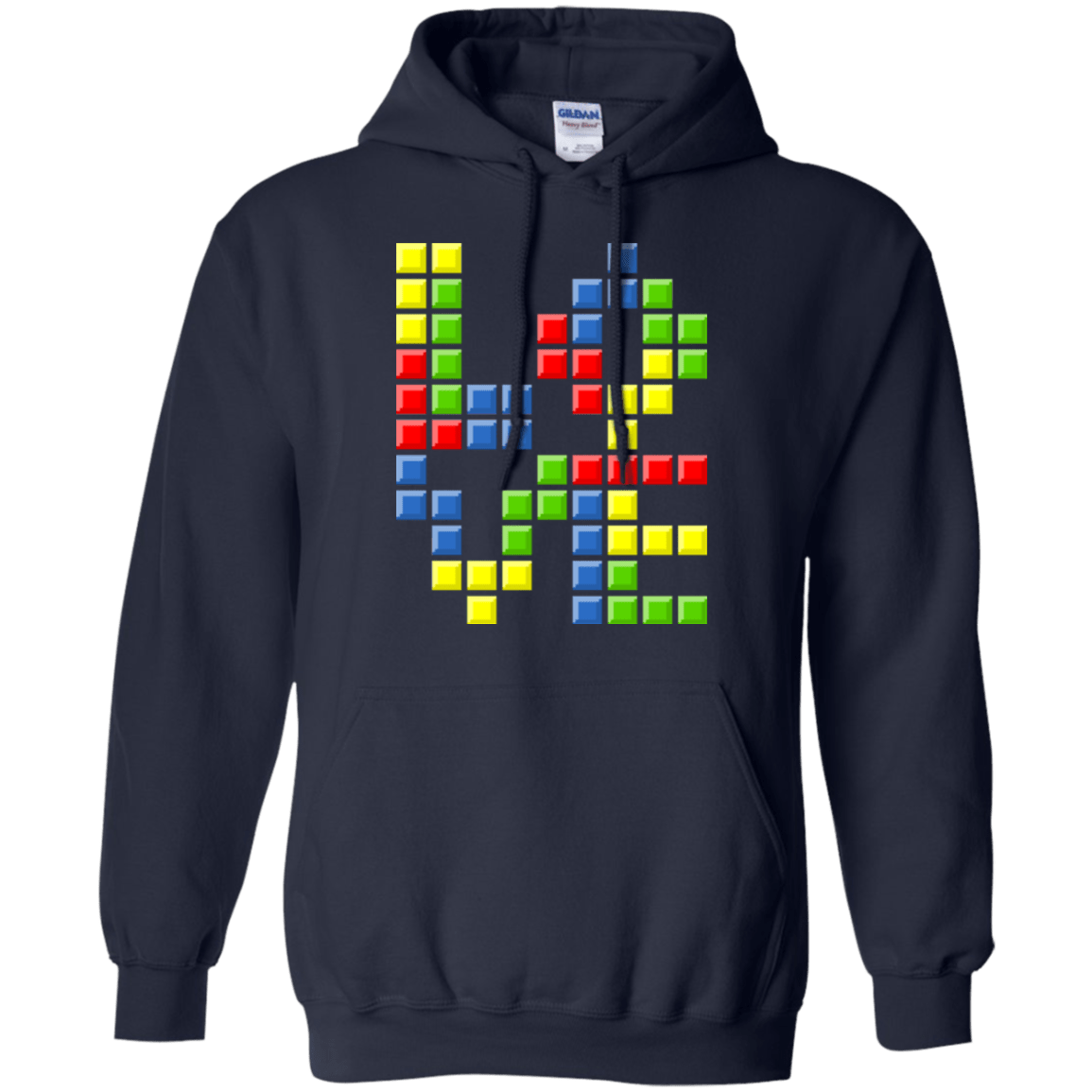 Sweatshirts Navy / S Love Puzzles Pullover Hoodie