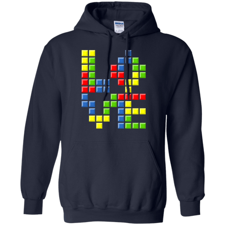 Sweatshirts Navy / S Love Puzzles Pullover Hoodie