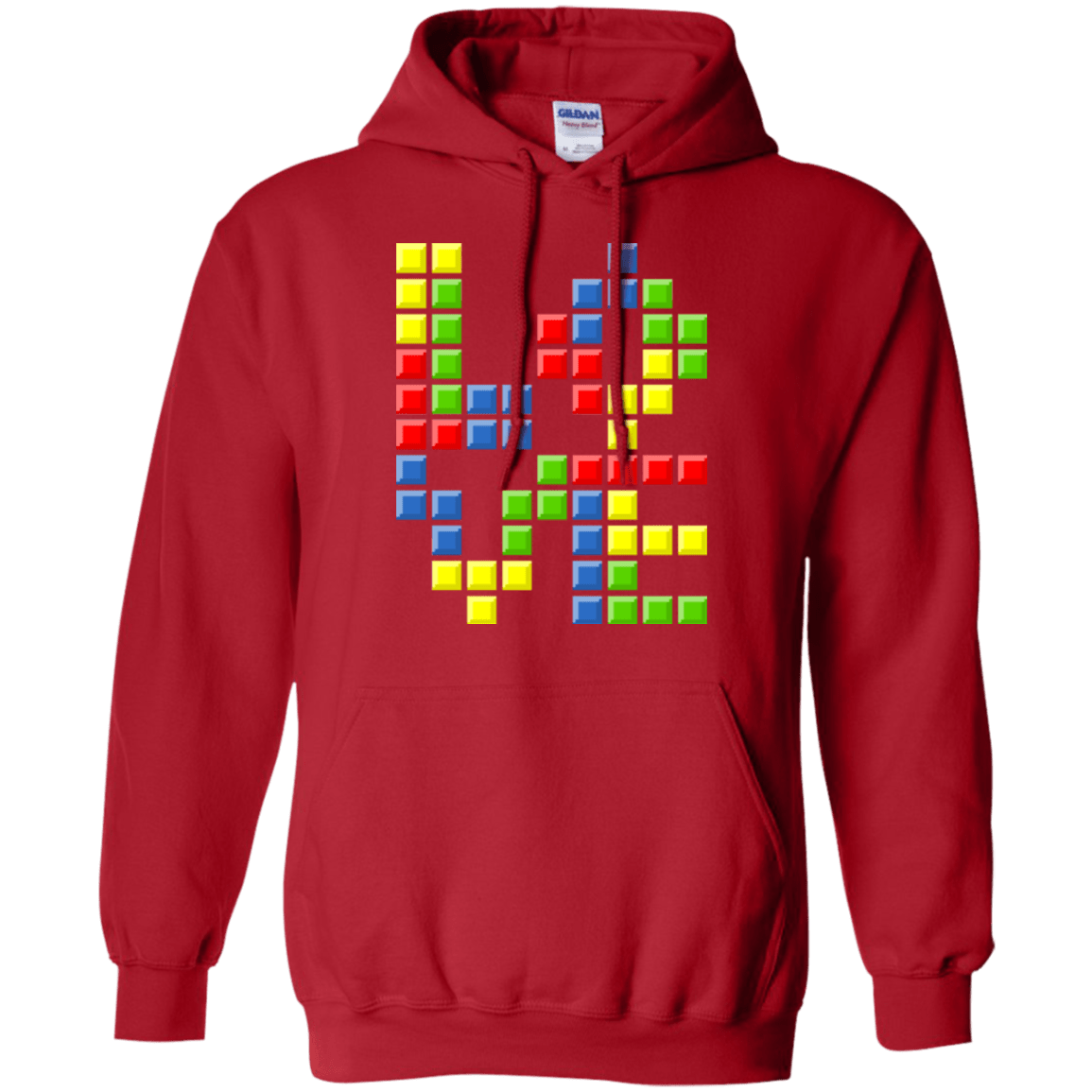 Sweatshirts Red / S Love Puzzles Pullover Hoodie