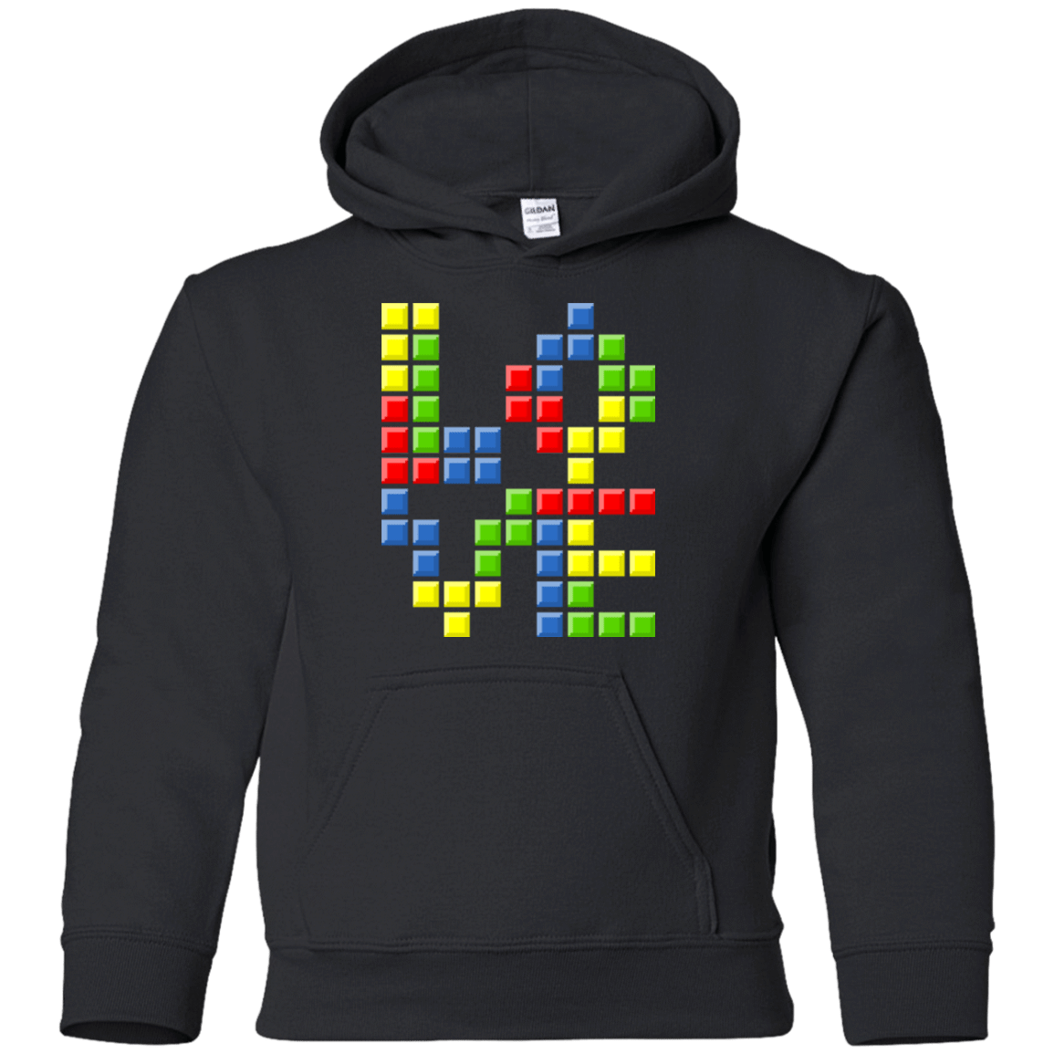 Sweatshirts Black / YS Love Puzzles Youth Hoodie