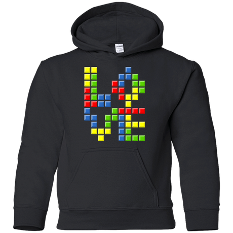 Sweatshirts Black / YS Love Puzzles Youth Hoodie