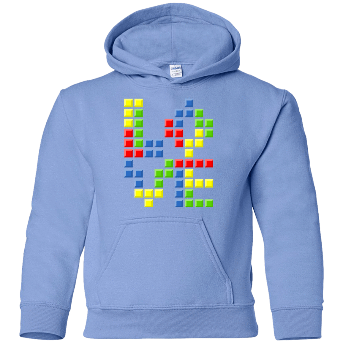 Sweatshirts Carolina Blue / YS Love Puzzles Youth Hoodie