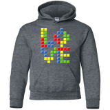 Sweatshirts Dark Heather / YS Love Puzzles Youth Hoodie