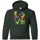 Sweatshirts Forest Green / YS Love Puzzles Youth Hoodie