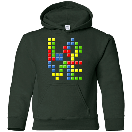 Sweatshirts Forest Green / YS Love Puzzles Youth Hoodie