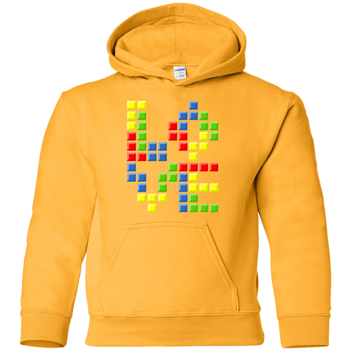 Sweatshirts Gold / YS Love Puzzles Youth Hoodie