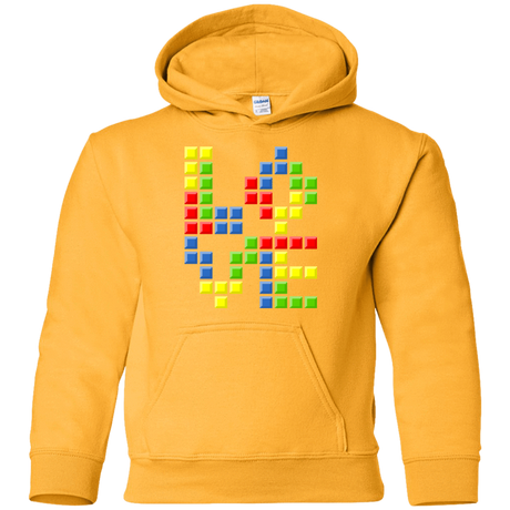 Sweatshirts Gold / YS Love Puzzles Youth Hoodie