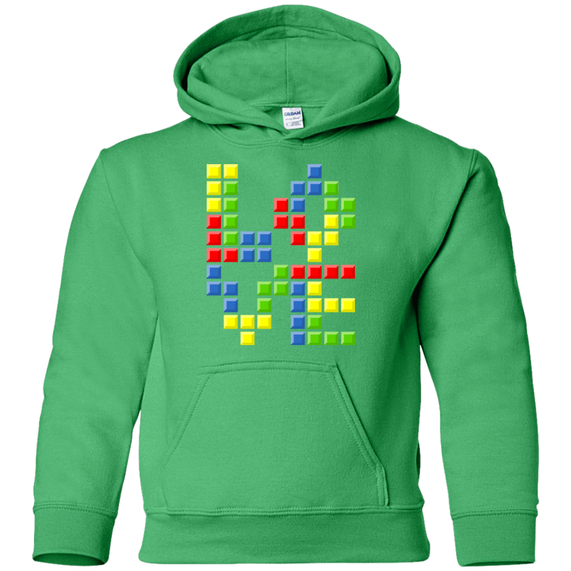 Sweatshirts Irish Green / YS Love Puzzles Youth Hoodie