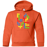 Sweatshirts Orange / YS Love Puzzles Youth Hoodie