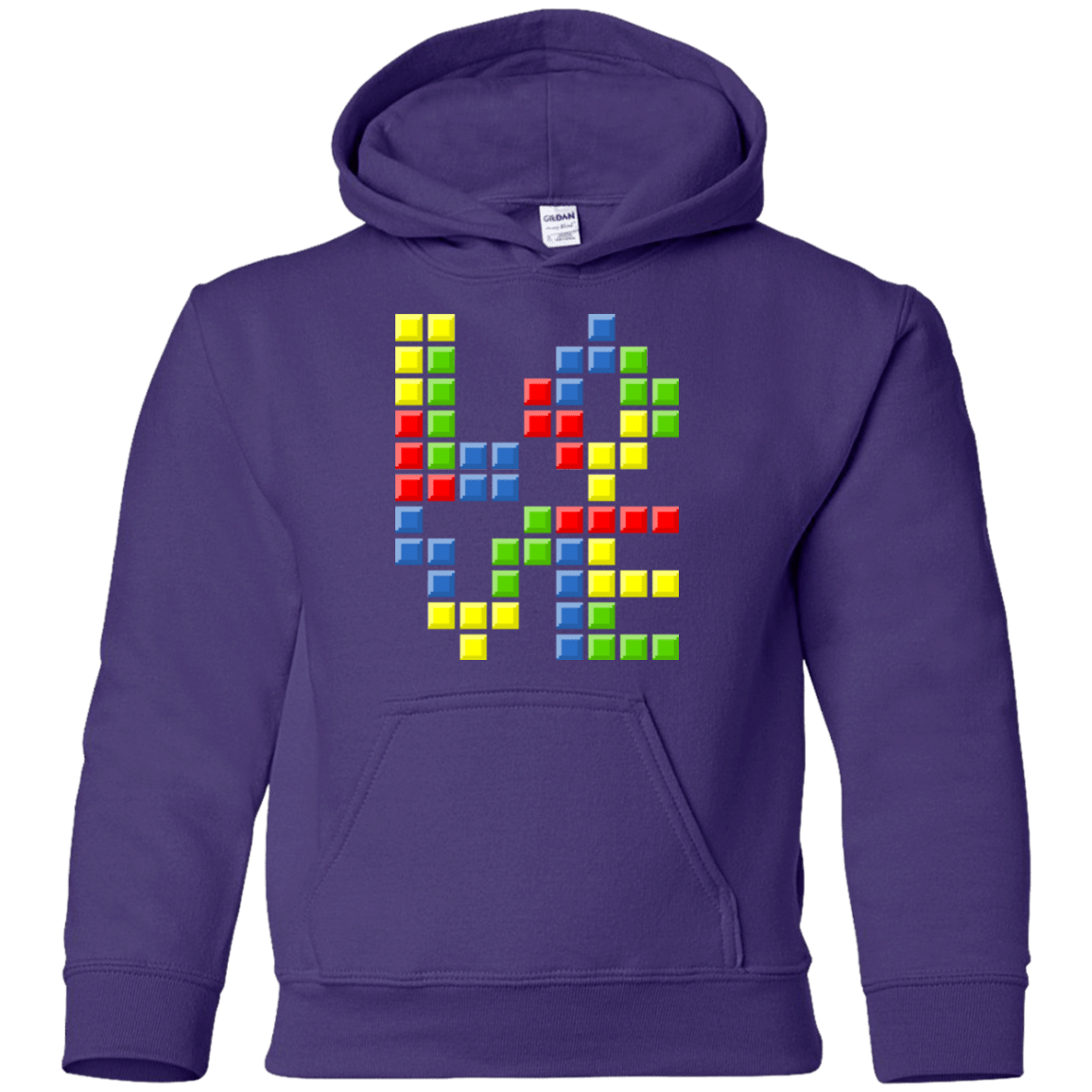 Sweatshirts Purple / YS Love Puzzles Youth Hoodie