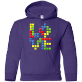 Sweatshirts Purple / YS Love Puzzles Youth Hoodie