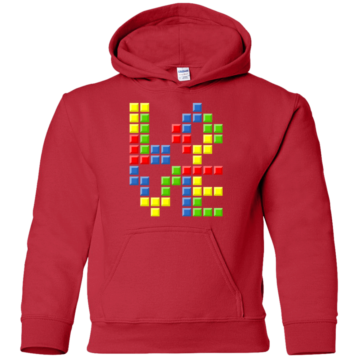 Sweatshirts Red / YS Love Puzzles Youth Hoodie