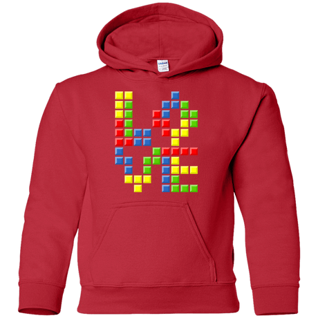 Sweatshirts Red / YS Love Puzzles Youth Hoodie