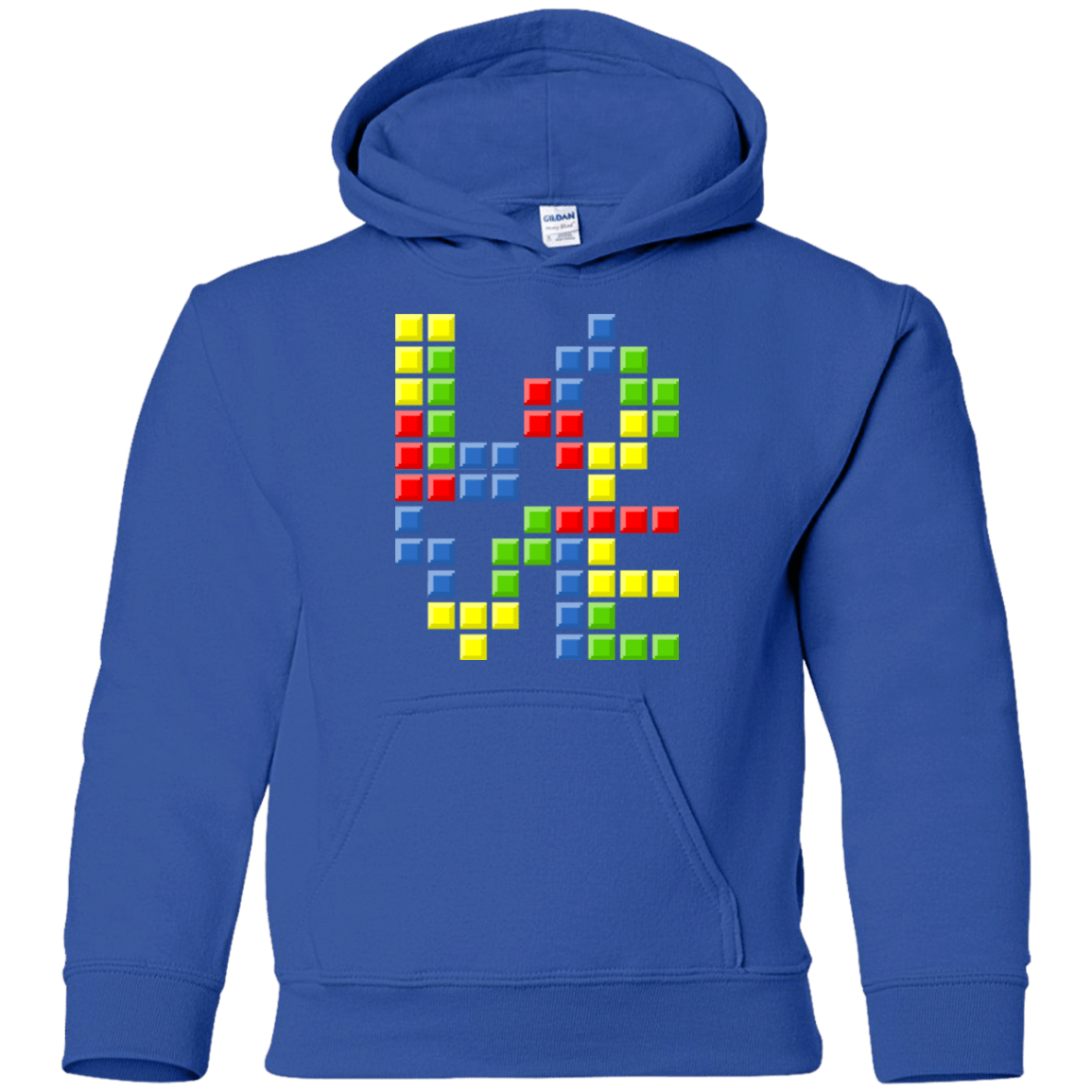 Sweatshirts Royal / YS Love Puzzles Youth Hoodie