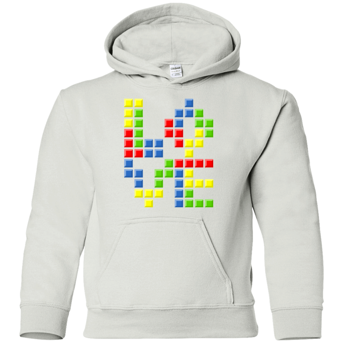 Sweatshirts White / YS Love Puzzles Youth Hoodie