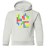 Sweatshirts White / YS Love Puzzles Youth Hoodie