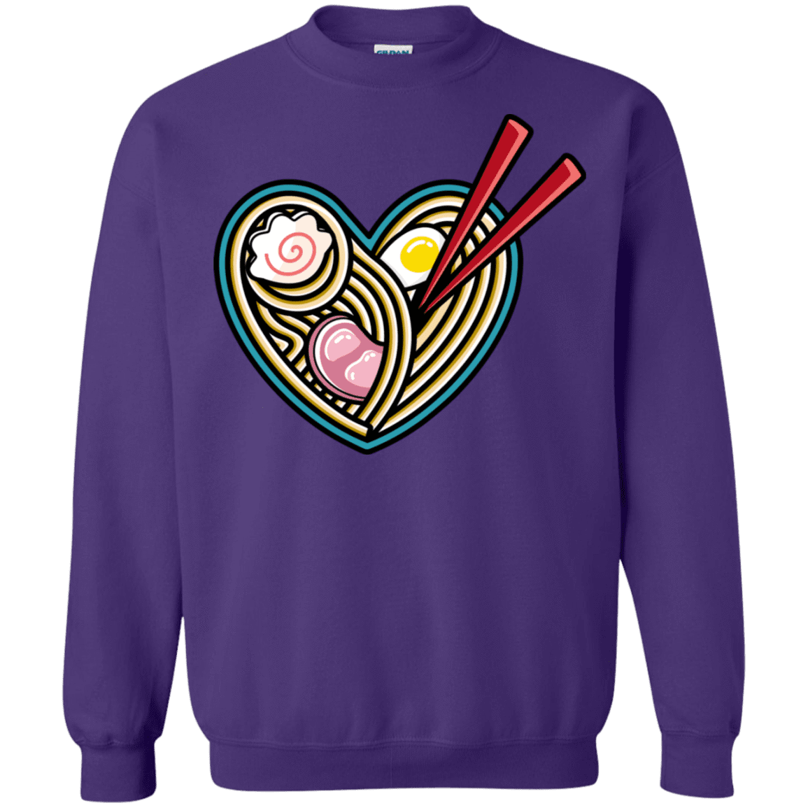 Sweatshirts Purple / S Love Ramen Crewneck Sweatshirt