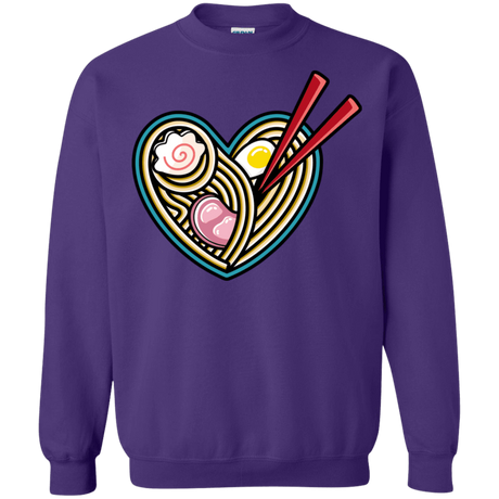 Sweatshirts Purple / S Love Ramen Crewneck Sweatshirt