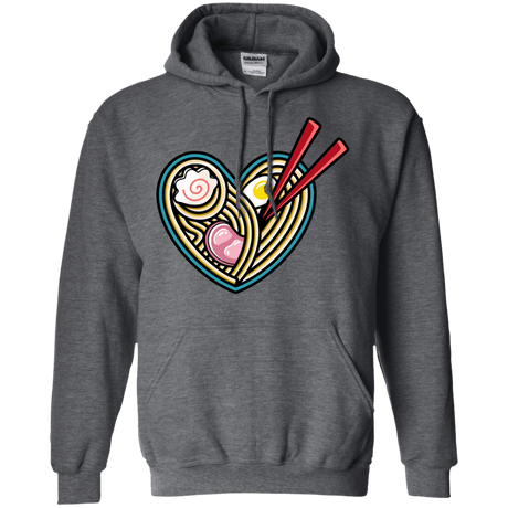 Sweatshirts Dark Heather / S Love Ramen Pullover Hoodie