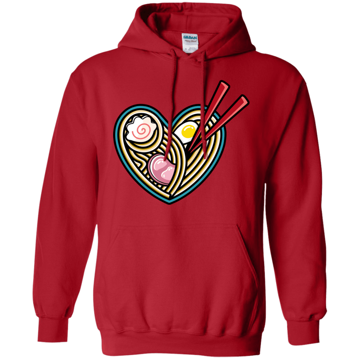 Sweatshirts Red / S Love Ramen Pullover Hoodie