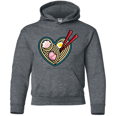 Sweatshirts Dark Heather / YS Love Ramen Youth Hoodie