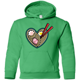 Sweatshirts Irish Green / YS Love Ramen Youth Hoodie