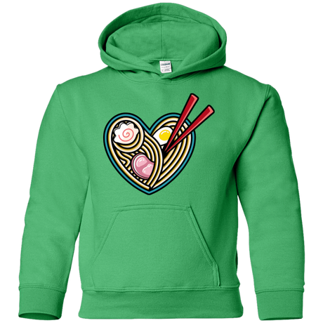 Sweatshirts Irish Green / YS Love Ramen Youth Hoodie