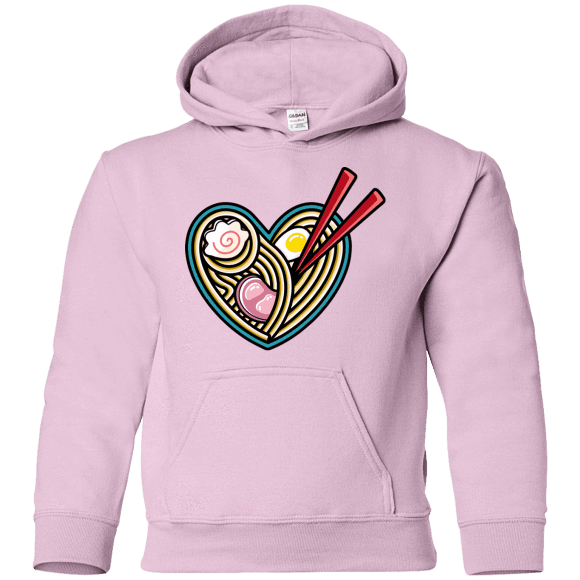Sweatshirts Light Pink / YS Love Ramen Youth Hoodie