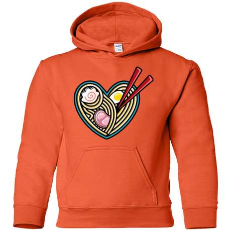 Sweatshirts Orange / YS Love Ramen Youth Hoodie