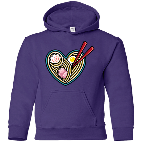 Sweatshirts Purple / YS Love Ramen Youth Hoodie