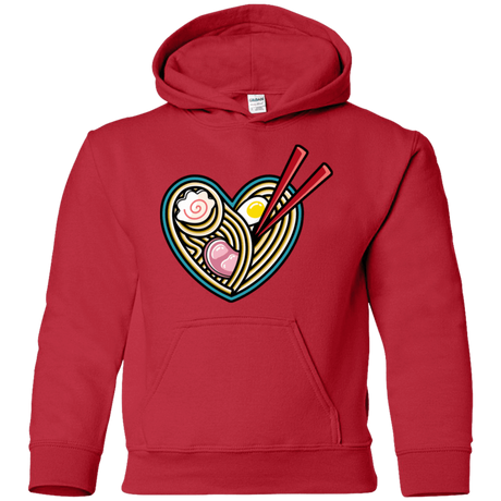 Sweatshirts Red / YS Love Ramen Youth Hoodie