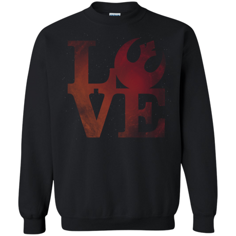 Sweatshirts Black / Small LOVE Rebel Crewneck Sweatshirt