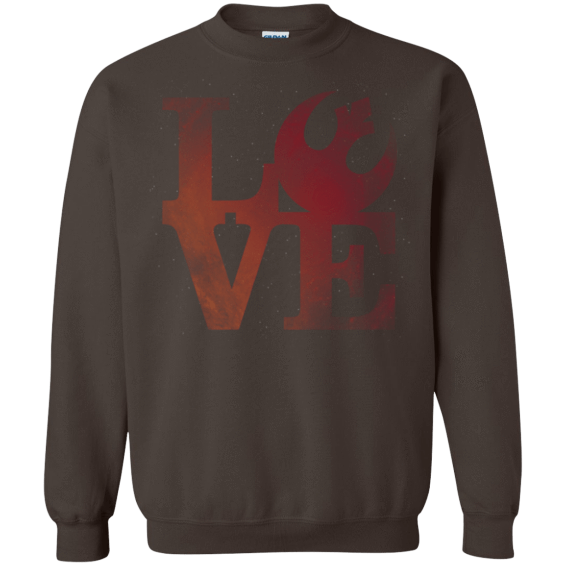 Sweatshirts Dark Chocolate / Small LOVE Rebel Crewneck Sweatshirt