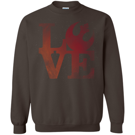 Sweatshirts Dark Chocolate / Small LOVE Rebel Crewneck Sweatshirt