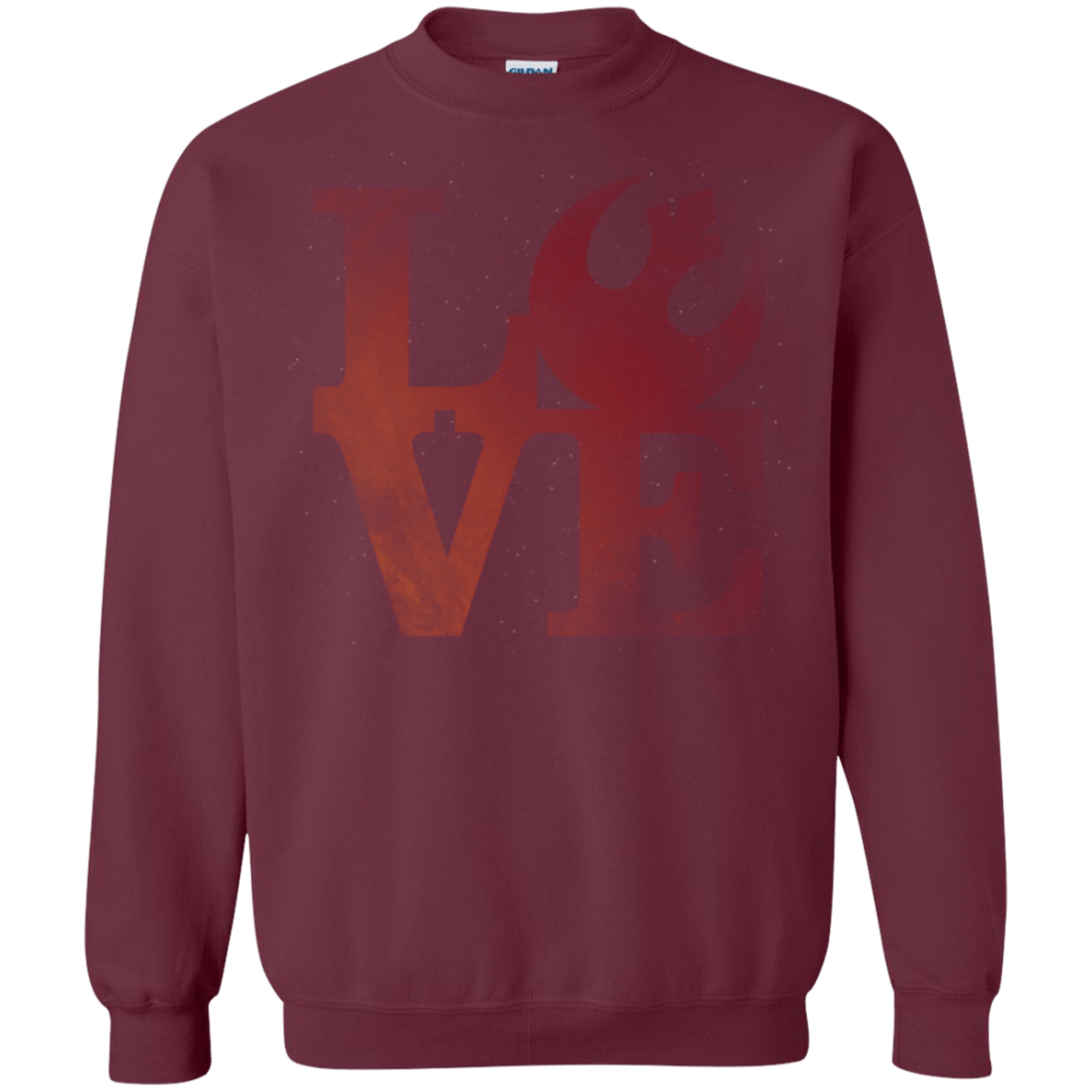 Sweatshirts Maroon / Small LOVE Rebel Crewneck Sweatshirt