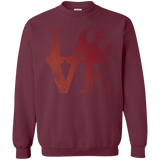 Sweatshirts Maroon / Small LOVE Rebel Crewneck Sweatshirt