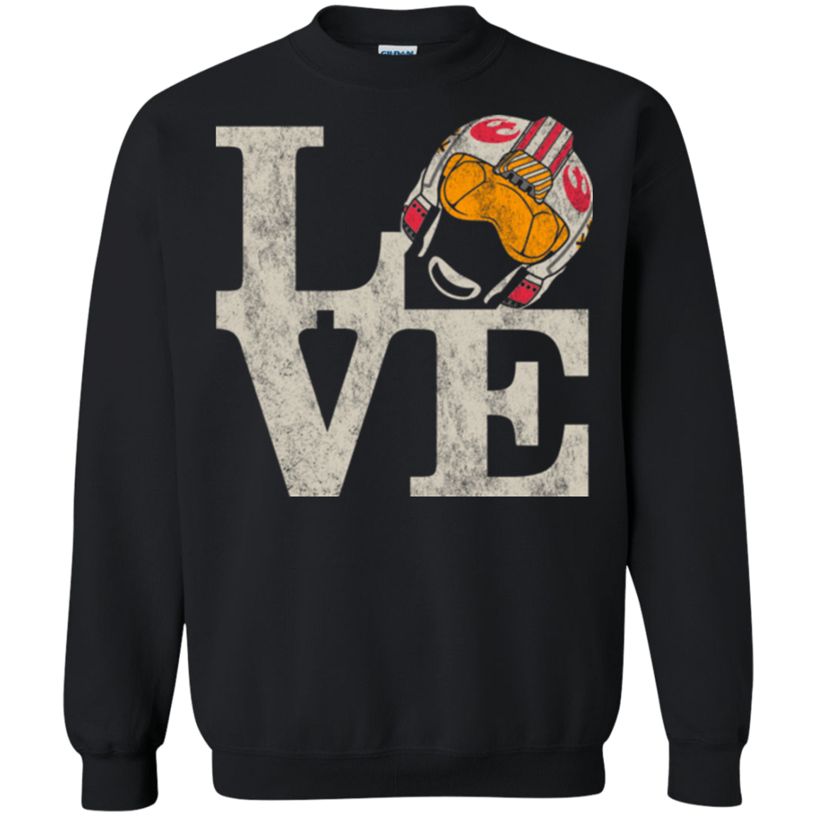 Sweatshirts Black / Small LOVE Rebel Pilot Crewneck Sweatshirt