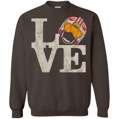 Sweatshirts Dark Chocolate / Small LOVE Rebel Pilot Crewneck Sweatshirt