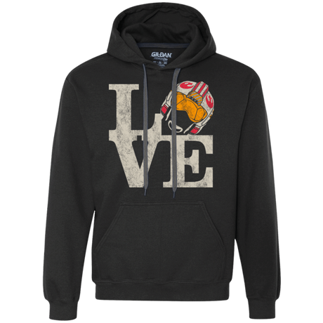 Sweatshirts Black / Small LOVE Rebel Pilot Premium Fleece Hoodie