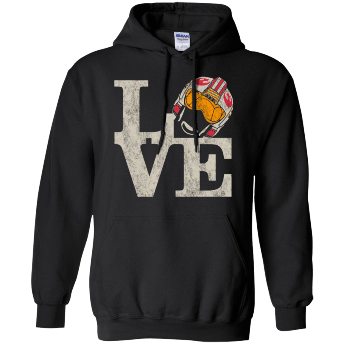 Sweatshirts Black / Small LOVE Rebel Pilot Pullover Hoodie