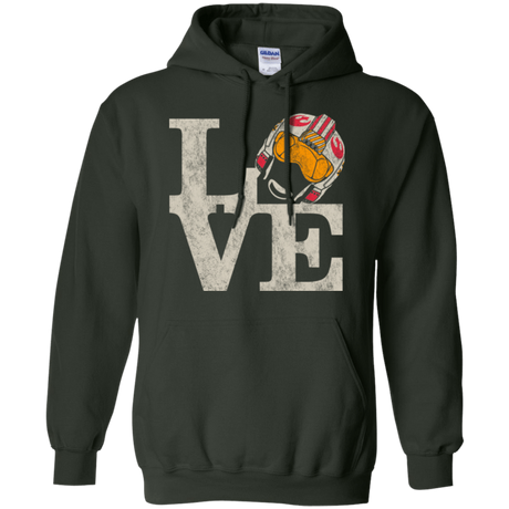 Sweatshirts Forest Green / Small LOVE Rebel Pilot Pullover Hoodie