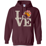 Sweatshirts Maroon / Small LOVE Rebel Pilot Pullover Hoodie