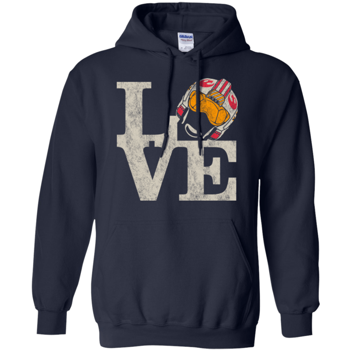 Sweatshirts Navy / Small LOVE Rebel Pilot Pullover Hoodie