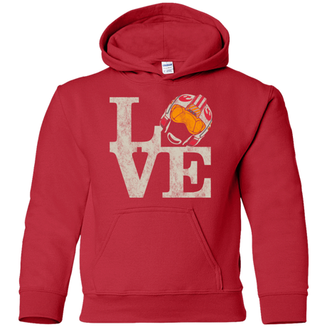 Sweatshirts Red / YS LOVE Rebel Pilot Youth Hoodie