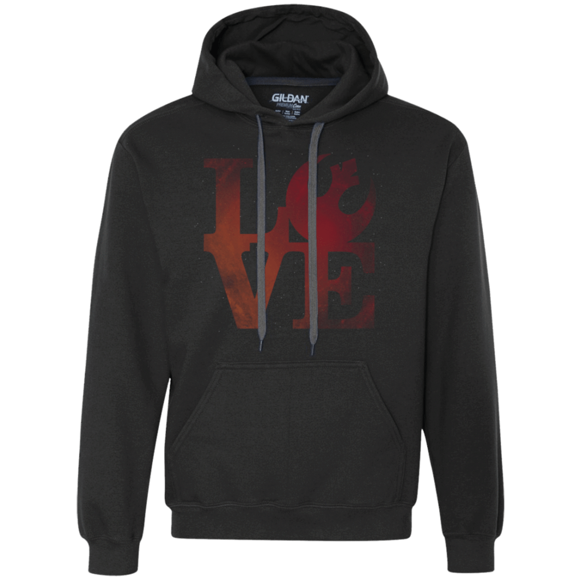 Sweatshirts Black / Small LOVE Rebel Premium Fleece Hoodie