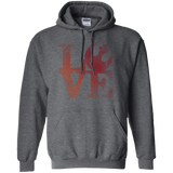 Sweatshirts Dark Heather / Small LOVE Rebel Pullover Hoodie