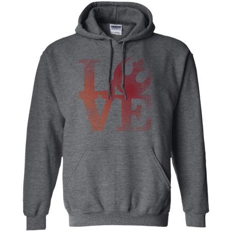 Sweatshirts Dark Heather / Small LOVE Rebel Pullover Hoodie